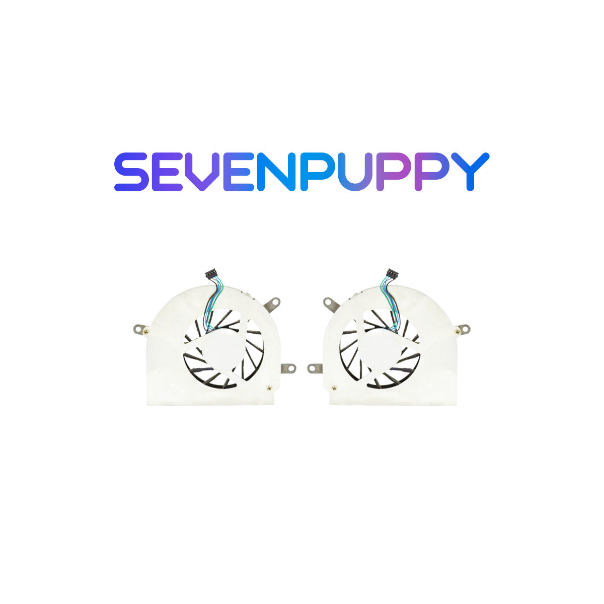 SEVENPUPPY Brand NEW For Macbook Pro 17" A1212 A1229 A1151 A1261  CPU Cooling Fan Left and Right Side Late 2006 Mid/Late 2007 Early 2008 Year