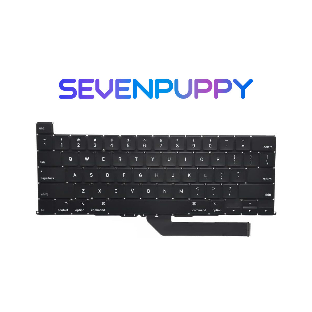 SEVEN PUPPY Brand NEW For Macbook Pro 16" A2141 2019 Year Keyboard Russian/German/Spain/France/Korea/Italy/UK/US Laptop