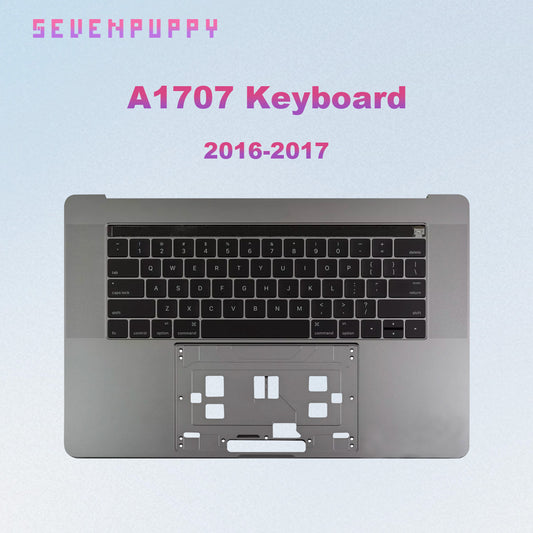 ( SEVEN PUPPY ) Brand NEW For 15" A1707 2016 2017 Year Keyboard With Topcase German France UK US Laptop Replacement
