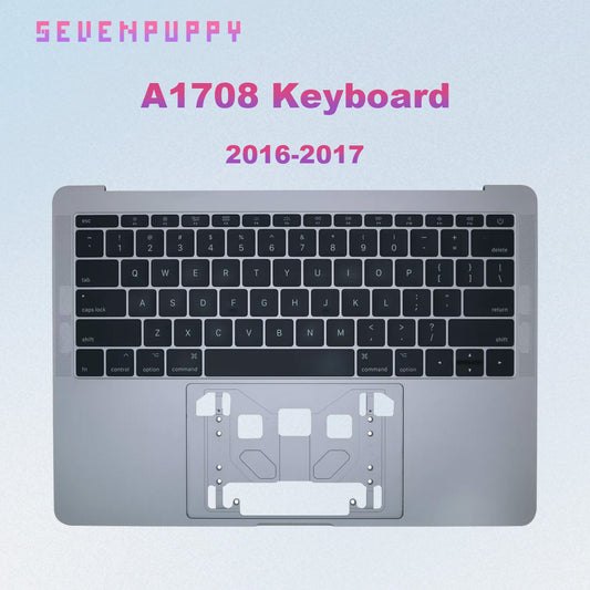( SEVEN PUPPY ) Brand NEW For 13" A1708 2016 2017 Year Topcase With Keyboard German France UK US Laptop Replacement
