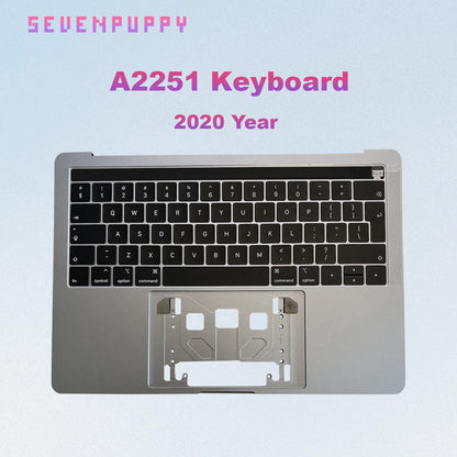 ( SEVEN PUPPY ) Brand NEW For 13" A2251 A2289 2020 Year Topcase With Keyboard German France UK US Laptop Replacement
