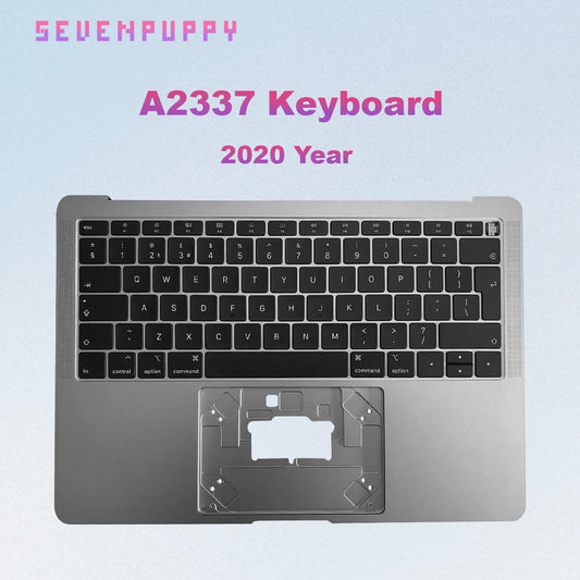 ( SEVEN PUPPY ) Brand NEW For 13" M1 A2337 2020 Year Topcase With Keyboard German France UK US Laptop Replacement